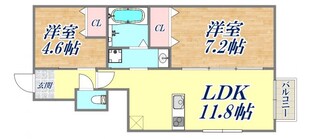 クロリス摩耶の物件間取画像